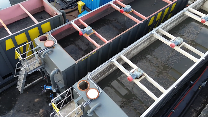 TerraTank’s temporary wastewater storage tanks in operation